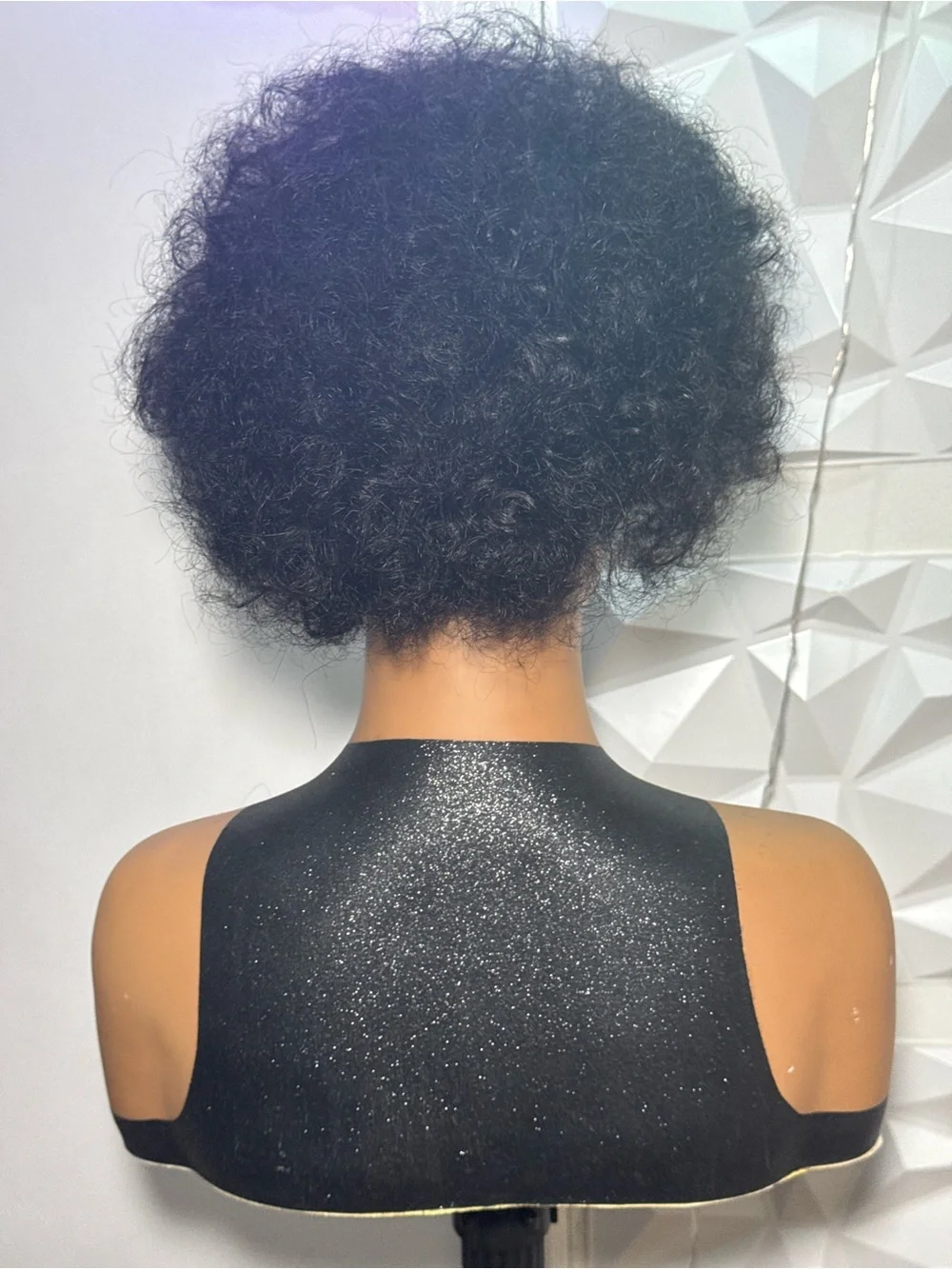 100% Human Hair Afro Curly Headband Wig | Glueless Short Natural Look Wig